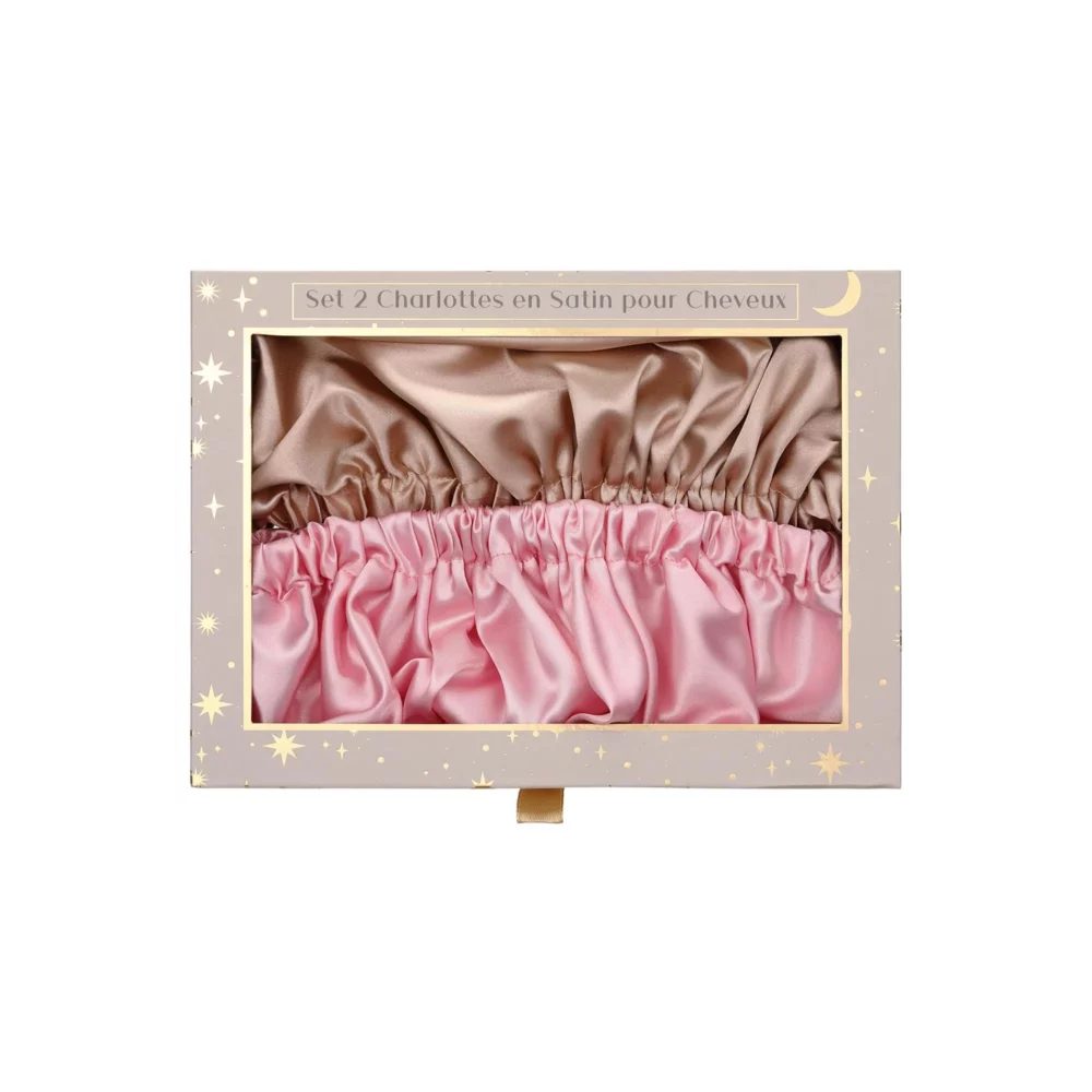 Set 2 charlottes en satin pour cheveux